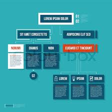 modern organization chart template in stock vector colourbox