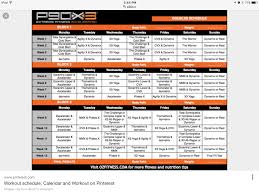 P90x3 Schedule