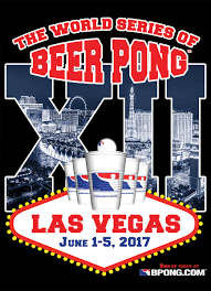 Beer pong, also known as beirut, is a drinking game in which players throw a ping pong ball across a table with the intent of landing the ball in a cup of beer on the other end. World Series Of Beer Pong Xii Poster Bpong