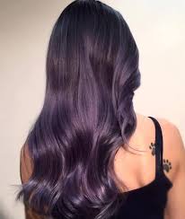 Black And Dark Purple Hair Silver Purple Blue Lavender Hues Hair Colors Ideas Dark Purple Hair Hair Color Purple Cool Hair Color