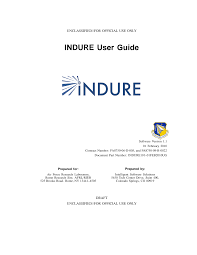 INDURE User Guide