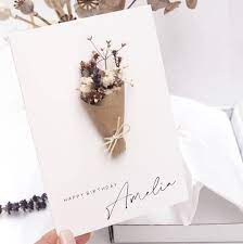 Perfect for home decor, weddings, bouquets, gifts, & more. Mini Dried Flower Bouquet Personalised Birthday Card By The Hummingbird Card Company Notonthehighstreet Com