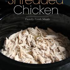 Shredded chicken in the crock pot print recipe. Easy Crockpot Shredded Chicken Family Fresh Meals