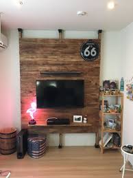 diy ディアウォールで板壁 壁掛けテレビ インテリア ディアウォール 壁掛け テレビ台インテリアアイデア