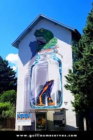 Le Street Artiste Etien Et Ses Grenouilles A Grenoble Street Art Grenoble Artiste De Rue Street Art