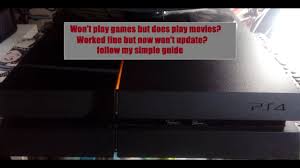 How To Update Ps4 With Faulty Disk Drive Or With Replacement Drive Youtube
