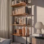 All the right angles for all the right stuff. Helix 96 Walnut Bookcase Reviews Cb2