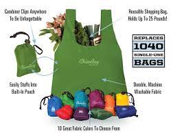 Although this bag is small and lights it is built to last and can be washed. Chicobag Original Tote Sustainable Compact Reusable Shopping Bag