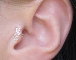 gold filled small swirl tragus ear cuff by simplicitycharms ear cuff tragus ear cuff silver ear cuff