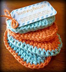 Teething Biscuits Crochet Baby Patterns Handmade Baby Shower Gift Crochet Baby Gifts