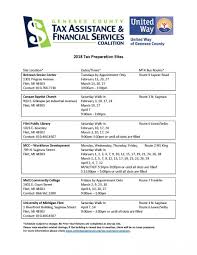 Check spelling or type a new query. Vita Free Tax Prep Site Schedule United Way Of Genesee County