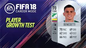 When you click here the button will be activated and you can send your recommendation. Fifa 18 Nicolas Benedetti Growth Test Youtube