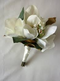 Magnolia Bouquet Artificial Wedding Bouquet Magnolia Wedding Magnolia Bouquet Magnolias Wedding Bouquet