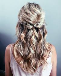 14 beautiful ways to wear your wedding hairstyles down. 11 Gorgeous Half Up Half Down Hairstyles For Your Wedding Inspirations Fashions Nowadays Braided Hairstyles For Wedding Hair Vine Wedding Wedding Hair Pieces