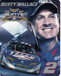 Rusty Wallace Signed Autographed 8 x 10 Photo NASCAR Racing Driver C