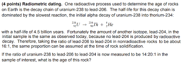 How does carbon dating work? Solved 4 Points Radiometric Dating One Radioactive Pro Chegg Com