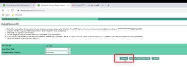 · click forgot your password or user id? Landbank Iaccess Online Account How To Unlock Or Reset Your Password