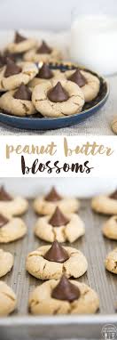 Peanut Butter Blossoms Are A Classic Soft Peanut Butter Cookie Topped With A Chocolate Soft Peanut Butter Cookies Kiss Cookie Recipe Easy Peanut Butter Cookies