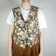 Check spelling or type a new query. 90 S Retro Unisex Floral Pattern Vest Old School Etsy