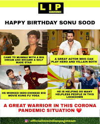 Jun 13, 2021 · sonu sood has promised to set up as many as 18 oxygen plants across various states of india. Happy Birthday Sonu Sood Sir Love Indian Page Facebook