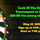 Biweekly Luck of the Draw Dart Tournament