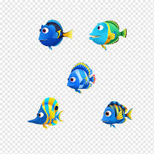 Blue fish in finding nemo. Five Fish Illustration Fish Blue Animation Finding Nemo Blue Fish Blue Cartoon Fishing Rod Png Pngwing