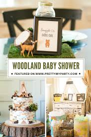 Rustic Woodland Animal Baby Shower Pretty My Party Party Ideas