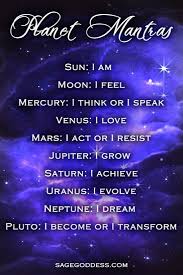 Did You Know Each Planet Has An Accompanying Mantra Learn More About Astrology And The Planetary Movements On Astrology Astrology Zodiac Astrology Numerology