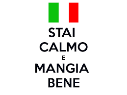 I did grow up in a family with sicilian mother who spoke italian but all i learned to say is you have a face like a dog, and eat it all up. which is what we did at mangia. Stai Calmo E Mangia Bene Keep Calm And Eat Well Mantenha A Calma E Coma Bem Italian Quotes Life Quotes To Live By Calm Quotes