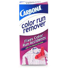 It will take several washes to have the color stain so keep turning your shirt inside out and using minimal detergent. Color Run Remover Carbona Cleaning Products Color Run Carbona Colour Remover