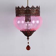 Vintage Light Fixture With Melon Shade And Crystal Glass Hanging Light For Living Room Beautifulhalo Com