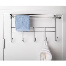 Over The Door Towel Rack With Hooks Bathroom Door Hooks Door Hooks Over The Door Hooks