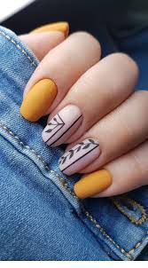 But the latter isn't always true — and these incredible short acrylic nail designs are all the proof you. Matte Yellow Nails With A Nice Print Short Acrylic Nails Designs Yellow Nails Short Acrylic Nails