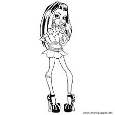 Picture day abbey bominable coloring page. Monster High Frankie Stein Coloring Pages Printable