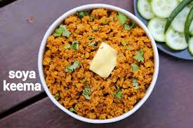 Soya Keema Recipe Soybean Keema How To Make Soya Chunks Keema With Step By Step Photo Video Vegetarian Keema Versio Keema Recipes Soybean Recipe Soya Recipe