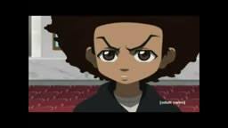 Then i set about removing the fabric, and all the nails that held it in place. The Boondocks Huey Throws A Chair At Fox News Host