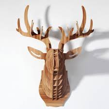deer head 3d puzzle animal head cardboard animal head mdf deer etsy deer heads wall animal heads cardboard animal head