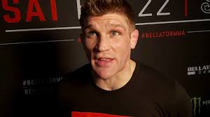 Post fight scrum with Brent Primus at Bellator Dublin