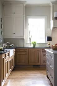 Continue to 34 of 37 below. Farmhouse Two Tone Kitchen Cabinets Brown And White Novocom Top