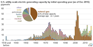 natural gas generators make up the largest share of overall