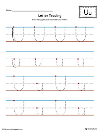letter u tracing printable worksheet color myteachingstation com