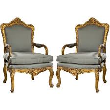 Pair Of French Rococo Revival Arm Chairs Armchair French Rococo Furniture