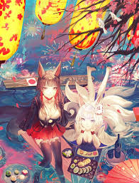 Azur lane akagi atago kaga ayanami anime wall poster scroll room home decoration wall art (7914,30x45cm/12x18inches). Hd Wallpaper Akagi Azur Lane Kaga Azur Lane Video Games Video Game Girls Wallpaper Flare