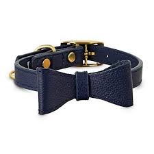 Bond Co Navy Leather Bow Tie Dog Collar X Small Small Petco Navy Leather Leather Bow Tie Dog Collar Bow Tie