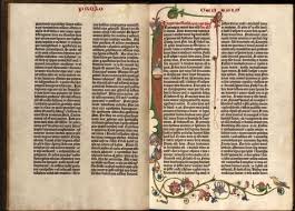 Gutenberg invented the movable printing press, one of the most significant and consequential inventions in the history of mankind. The Gutenberg Bible Was Printed On Hemp Paper In 1456 Johannes Gutenberg Came Out With The Printing Press The Fir Gutenberg Bible Book Design History Design