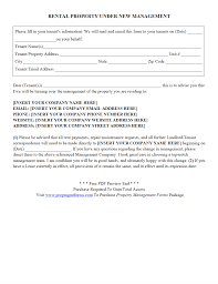 However, there has been no change in management and we will be providing the same products and quality service on which we have built our reputation in the industry. Rental Property Under New Management Pdf Property Management Being A Landlord Letter Templates