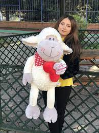 pelus kuzu halley oyuncak pelus kuzu koca kafali kalpli sevimli 85 cm oyuncak ayicik oya