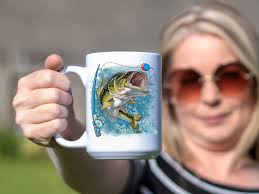 Gone Fishing 15oz Coffee Mug, Bass Fishing, Fish Mug, Fisherman Gift,  Fishing Lover Mug, Dad Gift, Birthday Gift, Coffee Lover