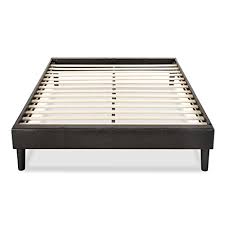 For larger mattresses (queen, king and california king), you'll want to make sure that your foundation can support the weight of your mattress as well as provide good center support so your mattress doesn't sink in the middle. Essential Faux Leather Upholstered Platform Bed Frame Mattress Foundation No Boxspring Needed Wooden Slat Support Queen Mattress News