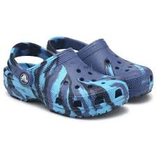 Crocs Kids Classic Marbled Clog Navy / Multi J3